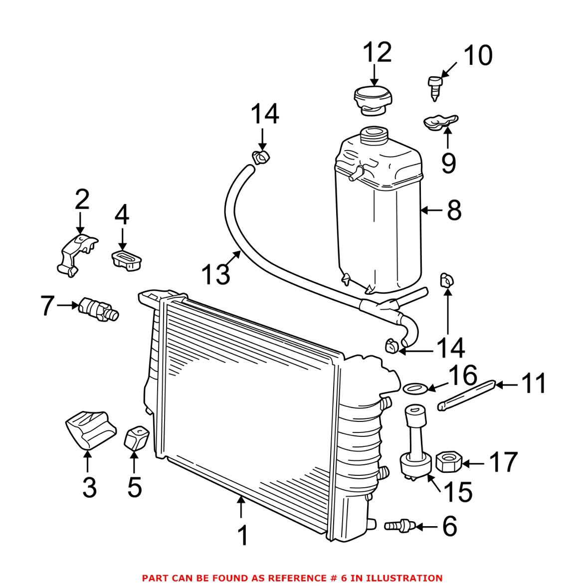 BMW Radiator Drain Plug 17111712339